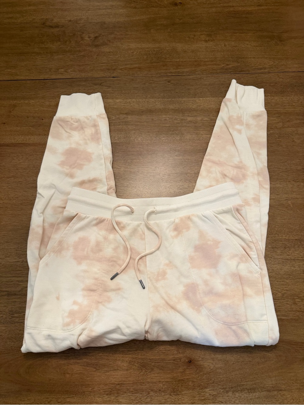 stars above Pink Tie-Dye Track Joggers